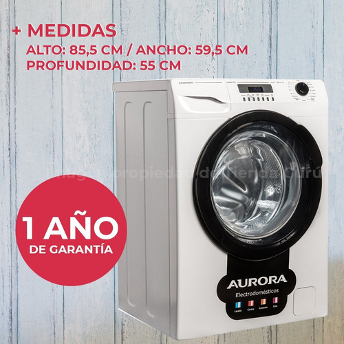 Imagen 7 de 8 de Lavarropas Aurora Automático Frontal 7 Kg 1000 Rpm 7510