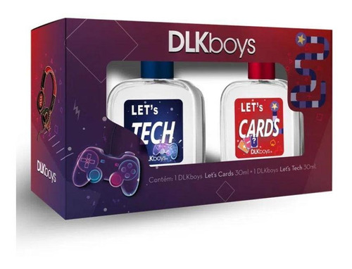 Kit Delikad Dlk Boys Perfume Let's Cards 30 Ml + Perfume