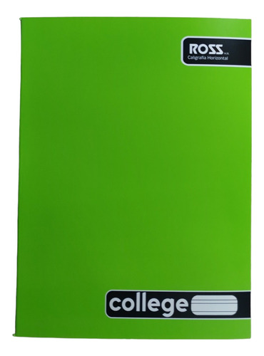 Pack X10 Cuaderno College Ross Caligrafia Horizontal 80hojas Color Verde