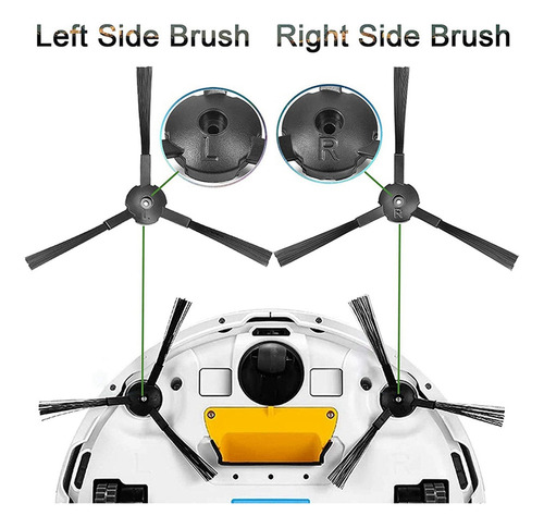 8 Cepillos Laterales Para Robot Aspirador A6 A8 620 X623 P