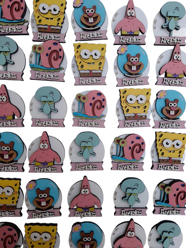 Souvenirs Personalizados Personajes Todas Las Tematicas X40u Bob Esponja