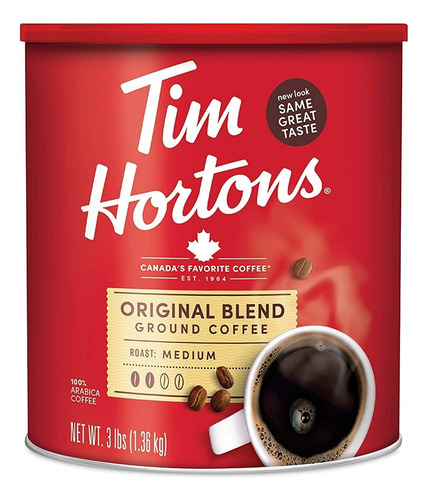 Tim Hortons Original Blend, Caf Molido De Tostado Medio, Caf