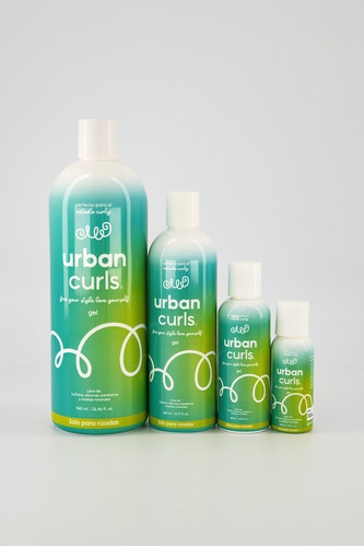 Gel Para Cabello Rizado Urban Curls Hidrata Anti Frizz 960ml