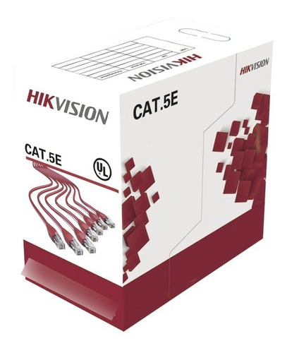 Bobina De Cable Utp 305 M Cat5e Hikvision Ds-1ln5e-sw