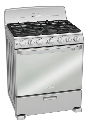 Cocina Mabe DiseñoEM7659BFI color plata mercury con puerta ciega 127V