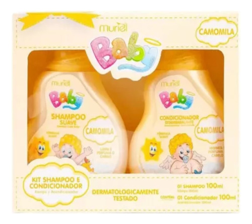 Kit Muriel Baby Bebe Camomila Shampoo E Condicionador 