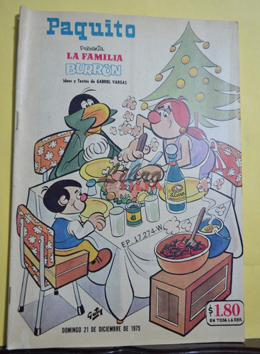 Comic No. 17274 De Paquito Presenta La Familia Burrón (1975)