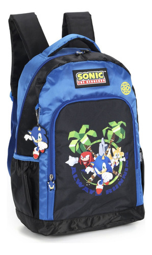 Mochila De Costas Sonic Azul Maxlog Ms46954so0200un