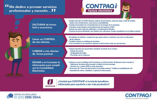 Sistema De Facturación Contpaqi (distribuidor Autorizado)