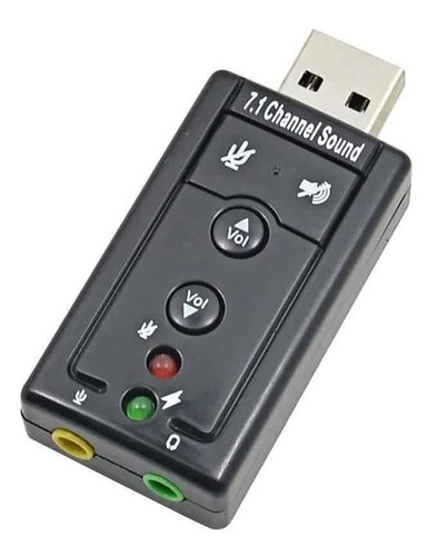 Tarjeta Adaptador De Audio Usb Estéreo 7.1 Para Pc, Notebook