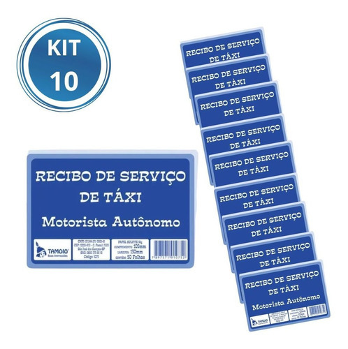 Aplicación Kit 10 Taxi Receipt Block Ticket para conductores