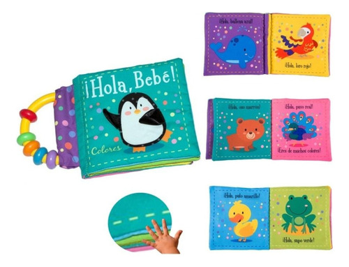 ¡hola, Bebé! Libro En Tela Estimulación Temprana