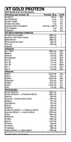 Suplemento en polvo HTN Proseries XT Gold Protein proteína sabor chocolate en pote de 1.015kg