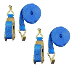 Comprar Kit 2 Jogos Catraca Cinta De Amarração Carga 800kg Canvas Az Cor Azul no Mercado Livre