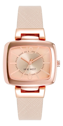 Watch Nine West Para Mujer, Correa De Piel Sintética, Color