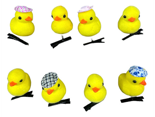 Pack X30 Pollitos Patito Kawaii Con Hebilla Tiktok Souvenir