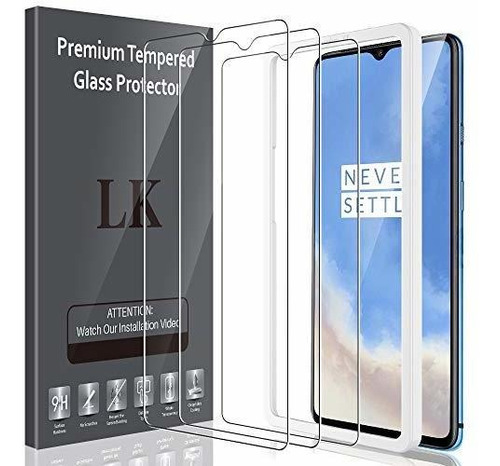 3 Pack Screen Protector Para With Oneplus 7t Tempered Glass