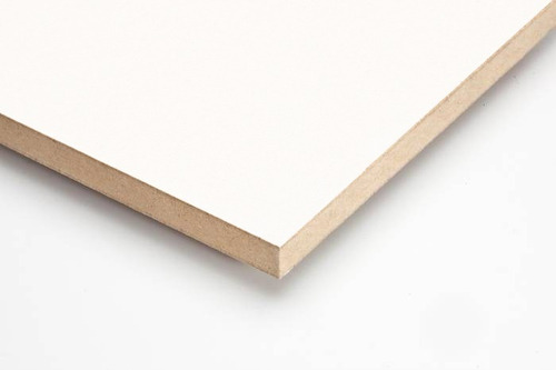 Lámina De Melamina Mdf Blanco 2-caras De 1,83 X 2,44 X 18mm