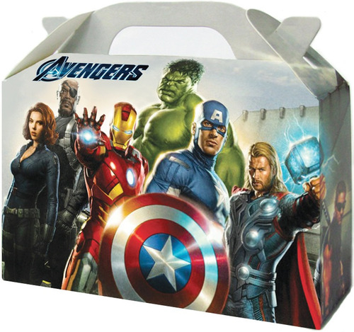 Avengers Bolsita Golosinera Souvenir Valijita Pack X 20