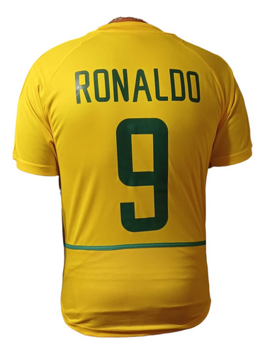 Camiseta Ronaldo Nazario Brasil 2002 Mundial Retro Clasica 