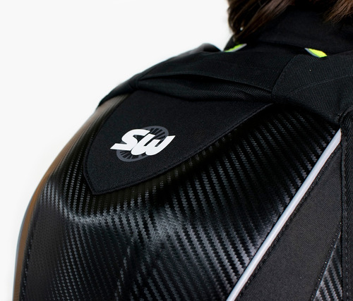 Imagen 6 de 10 de Mochila Moto Semi Rigida Turismo Samurai 32 49 Lts Casco 999