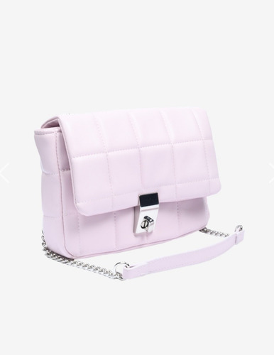 Bolsa Crossbody Marca Cuidado Con El Perro Color Rosa Pastel