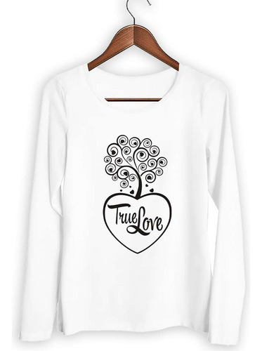 Remera Mujer Ml Amor Verdadero Arbol Vida Corazones