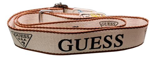 Bolsa Tipo Guess Bandolera Mujer Blanco Estampado Guess Blanco Estampado Guess Metálico Crema