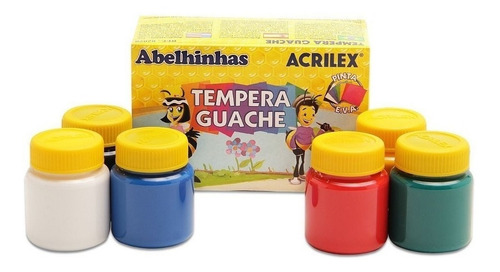 Kit 4 Telas Riscadas + Cavalete 75cm Souza Pincel Guache