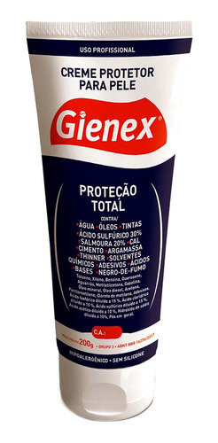 Luva Química Mecânico Pintura Creme Protetor Mão Epi Gienex