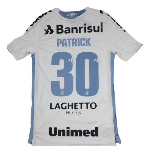 Camisa Jogo Umbro Grêmio P 2019 Branca Patrick 30 Brasileiro