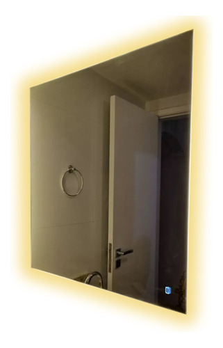 Espelho Para Banheiro Com Luz Led Atrás Touch 085cm X 090cm