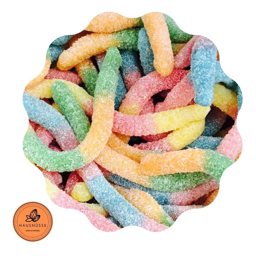 Gomitas Gusanitos Ácidos Hausnüsse 500g