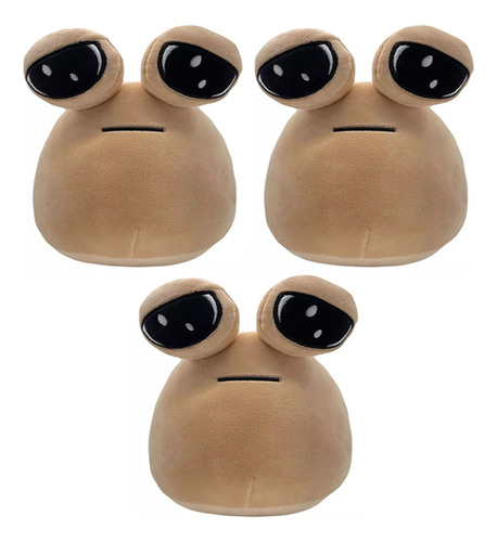 3× Emoción Alien Pou Furdiburb Peluche Muñeco Juguete Regalo