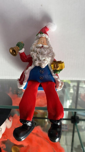 Imagem 7 de 10 de 4 Enfeite De Natal Papai Noel Feito Em Resina Para Decoração