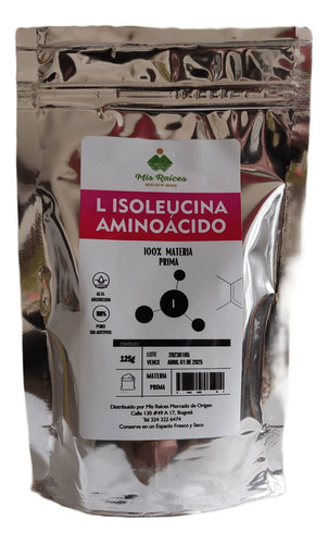 L-isoleucina 125gr- Kg A $2200 - Kg a $2200