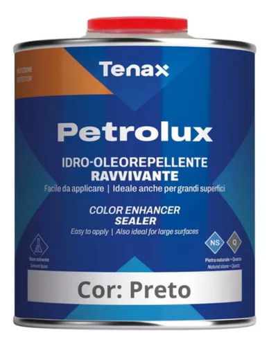 12x Petrolux Preto Intensifica A Cor Granito Marmore Tenax