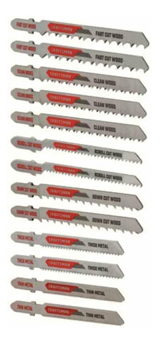 Craftsman Jigsaw Blades, T-shank Set, 13-piece (cmaj1set13)