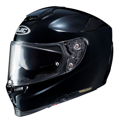 Casco Hjc Rpha 70 sólido integral para motocicleta, cerrado, color negro, talla 63