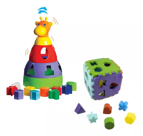 Brinquedo Educativo Cubo Didático 2 Anos