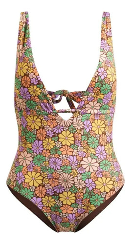 Traje De Baño Playa Roxy All About Sol O Amarillo Mujer Erjx