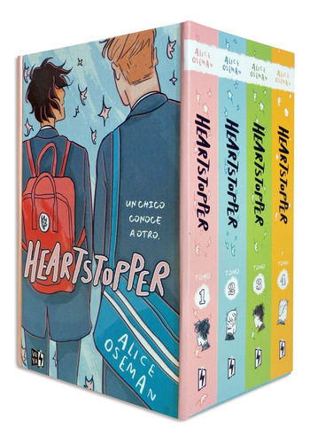 Estuche Pack Heartstopper 1-4 Libros Originales 