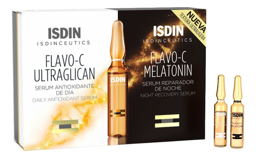 Isdin Isdinceutics Flavo C Antiedad Día Y Noche Ampollas X20