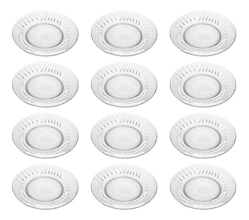 X12 Plato Postre Tilcara Flint, Rigolleau - Bazar Colucci