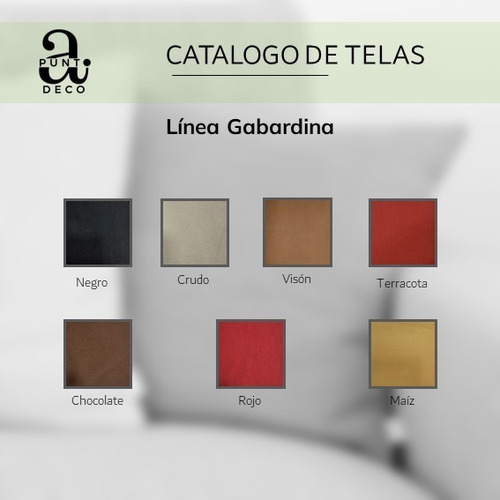 5 Almohadones Para Sillón De Algarrobo Gabardina 60x60 Botón