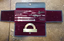 Comprar Antiguo Set Estuche De Compases, Origen Alemán,circa 1920