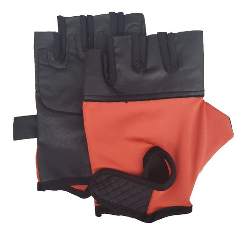 Guante De Gym Pesas Guantes Sol Fitness Rojo