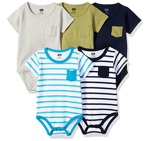 Chadson Bebé Unisex Bebé Algodón Bodysuits Bolsillo Kf5qx