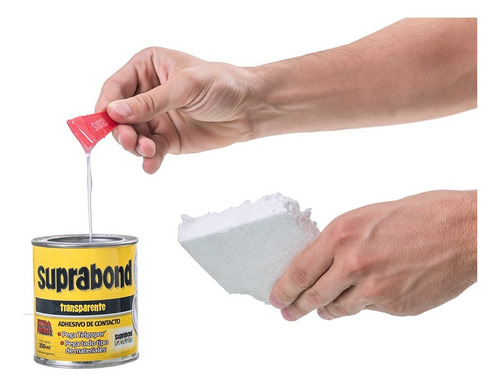 Imagen 6 de 7 de Adhesivo Suprabond Transparente Extra Fuerte En Lata 250ml