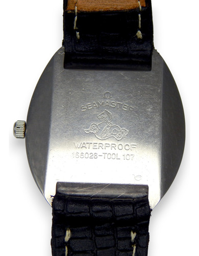 Reloj Omega Seamaster Cosmic Ref 166.026 Cal 565 Date 35 Mm Negro Plateado Gris (Usado)